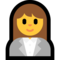 Woman Office Worker emoji on Microsoft